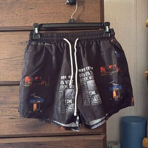 Thin Nylon (raincoat feel) Material Shorts